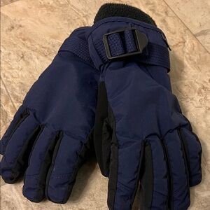 GAP Kids' Midnight Blue and Black Snow Gloves